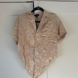 Lucy Paris Light Tan Leaf Pattern Set